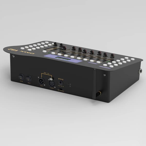 Bærbar RGB lysstyring - Scenelys controller konsol - Styring til scene, fest og bar - Udstyr til lysshow