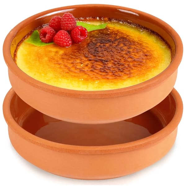 Keramiske bageforme - Cheesecakeforme - 2 stk. - 420 ml - Brun