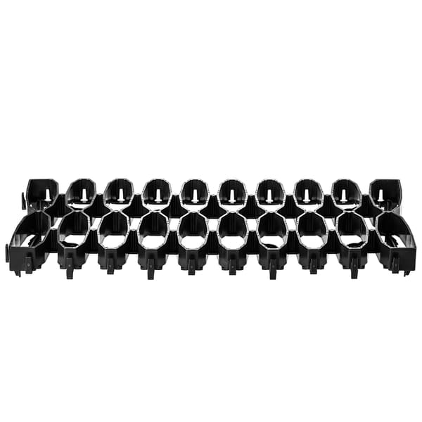 Græsarmeringsplader - Plænegitter - 47 cm Moduler - 20 stk - Sort