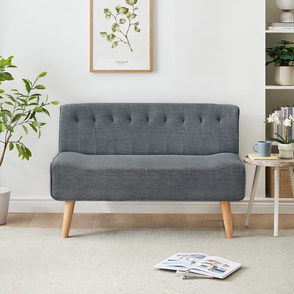 Vardagsrumsoffa - L-formad tyg-hörnsoffa - Modern design - Bredd under 200 cm - Montering krävs - Beige