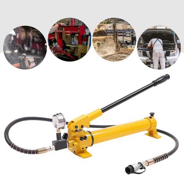 Hydraulisk handpump - CP-700 Manuell Hydraulpump - 700 bar Högtryck - Gul