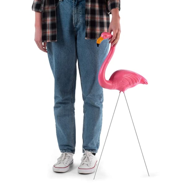Flamingo - Figur/Staty - 83×36 cm - 2-pack - Rosa
