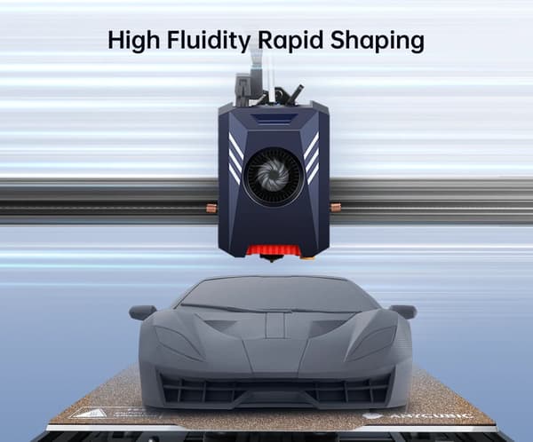 Filament til 3D-printer - PLA High Speed - Diameter 1,75 mm - Spole 5 kg - Hurtig Print - Grå