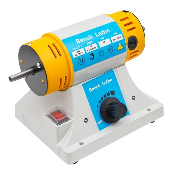 Bordpolermaskine - Variabel hastighed - 320 W - Rustfjernelse - Multifunktionel - 220–240 V EU-stik - Gul