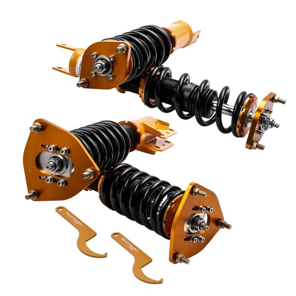 Coilover undervogn Mitsubishi Lancer Evo 7 8 9 - Justerbart coilover sæt - 24-trins dæmper - Til årgang 2001-2007