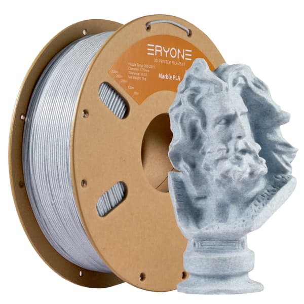 PLA-filament - Marmor-PLA - 1,75 mm - 5 kg - Til FDM 3D-printer - Til 3D-pen - Solid - Marmor