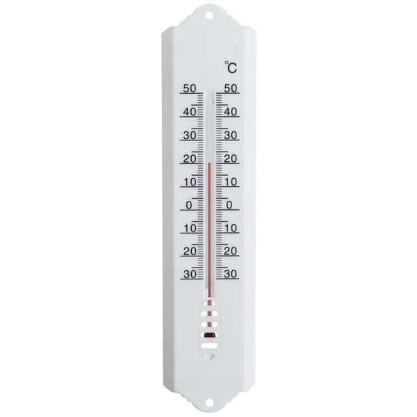 Universaltermometer - 25 cm - Plast - Hvid