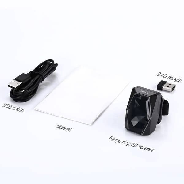 Mini Bluetooth 2D-streckkodsläsare - EY-016Z 2D - QR-koder - PDF417 - Data Matrix - USB - 100 skanningar/s - CMOS