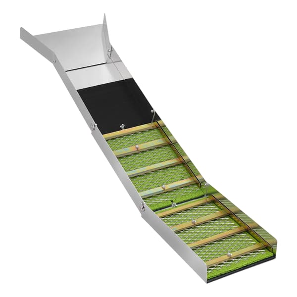 Guldrende Sluice Box - Sammenklappelig Model - Aluminiumlegering - Bærbar - Manuel Guldvask & Prospektering - Sølv