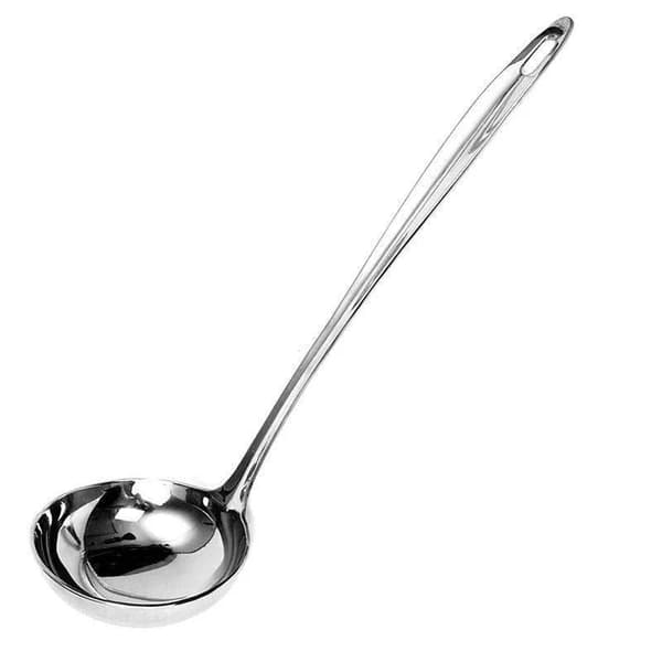 Slev - Suppeske - 90 ml - 32,5 cm - Rustfrit Stål - Sølv
