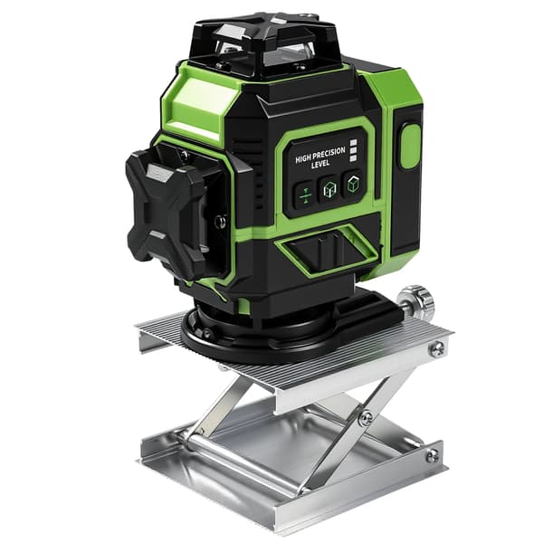 Krydslinjelaser med stativ - Multifunktionel 4D-laser - 16 linjer - Byggelaser - Rustfrit stål