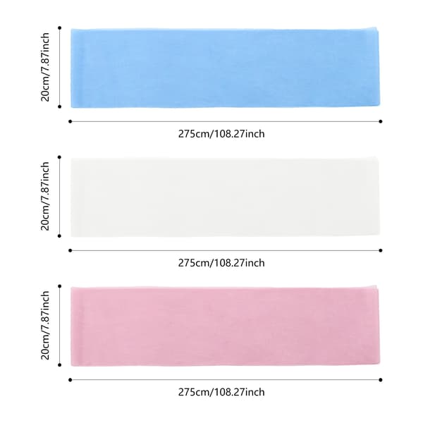 Bröllopsstolsband - Tyllstolsrosetter - 50-pack - 275x20 cm - Polyester - Vit