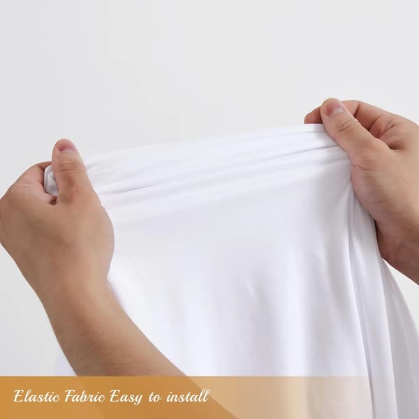 Bröllopsbåge bakgrundstyg - Elastiskt bågöverdrag - Spandex stretch - Rektangulär 200x100 cm - För utomhusfest & bröllop - Champagne