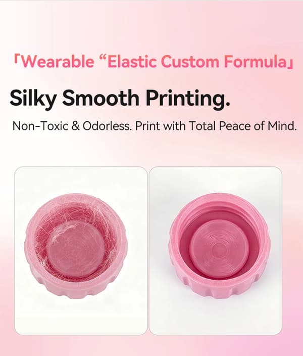PLA-filament - 3D-printerfilament - 1 kg - 1,75 mm - Solid - Pink-hvid