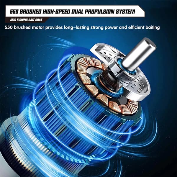 Beteutläggningsbåt för karpfiske - V030 - Basversion - ABS - 12 V - Stor modell