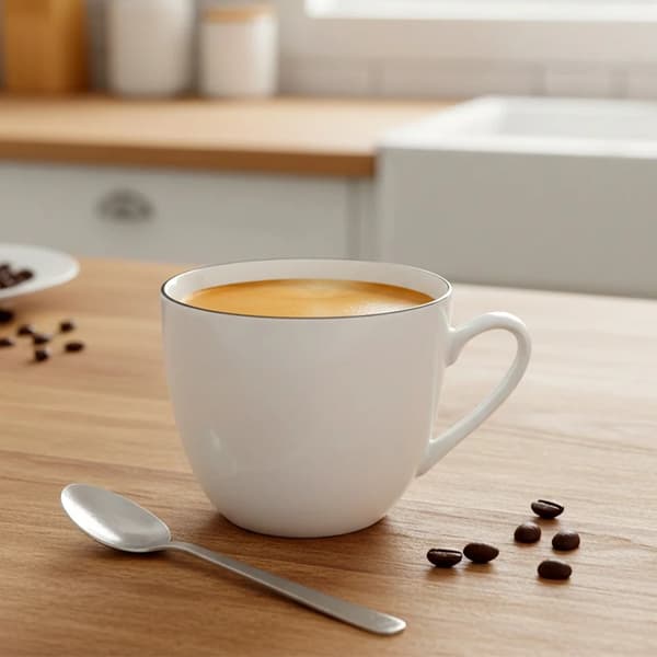 Porcelænskop - 200 ml - Hvid
