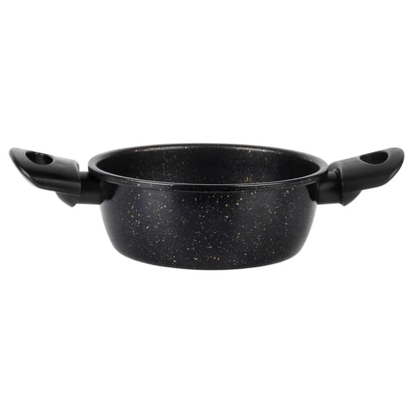 Granitgryde BASIC LINE - Kasserolle - 16 cm - 1,2 l - Kulstofstål - Sort