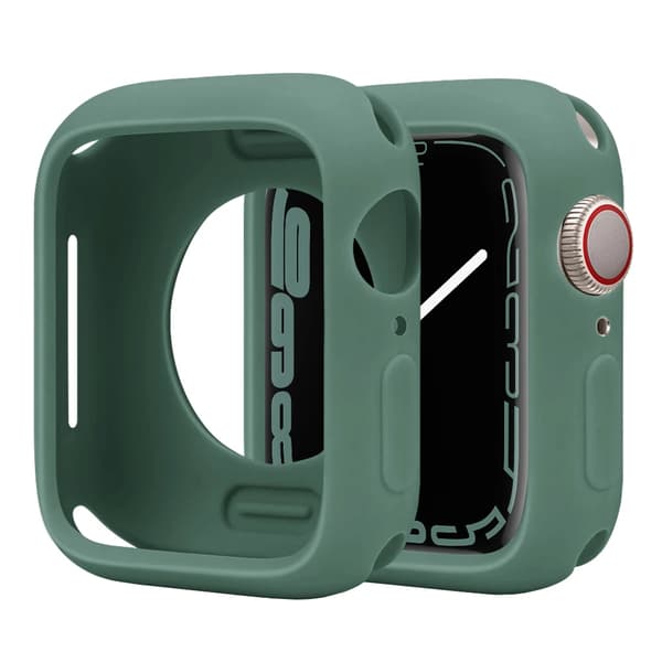 Smartwatchfodral - Skyddsbåge - Mjukt gummi - 41 mm - Tallgrön