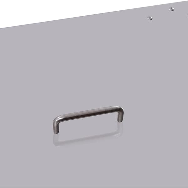 Lock för eldfat - Fällbart lock till eldstad - Fyrkantig 63,5 x 63,5 x 30,5 cm - Skydd för eldkorg - Silver
