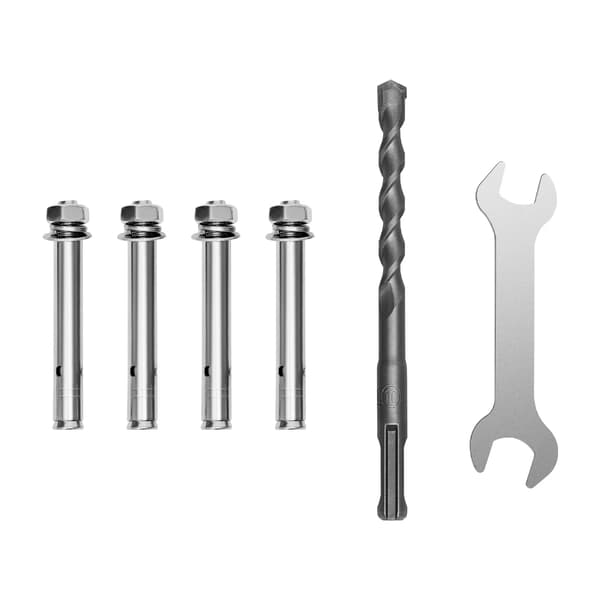 Poolgelænder - Rækværk i rustfrit stål - Rustfri - Skridsikkert blåt grebsovertræk - Ergonomisk design - Sølv