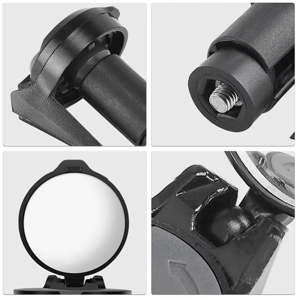 2-pack Mini Cykelbackspeglar - MTB- och Landsvägscykelspeglar - Bakåtsikt - Styrefäste
