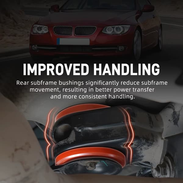 Polyuretaaninen takadifferentialin kannatinkumisarja - BMW E90 E91 E92 E93 E81 E82 E87 E88 - 335i 330i 328i 325i 323i - 2005–2013