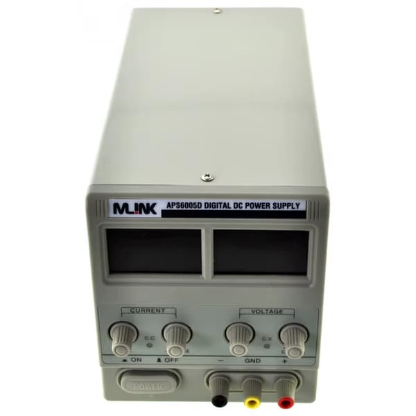 Justerbar DC-strømforsyning - Model APS6005D - 60 V - 5 A - LED-display