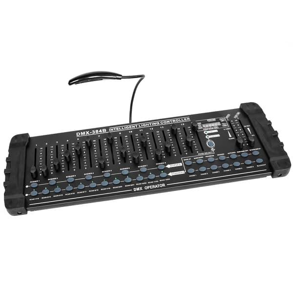 DMX512-controller - 384-kanals lysstyring - Programmering og redigering - Til professionel scene og DJ - EU-stik