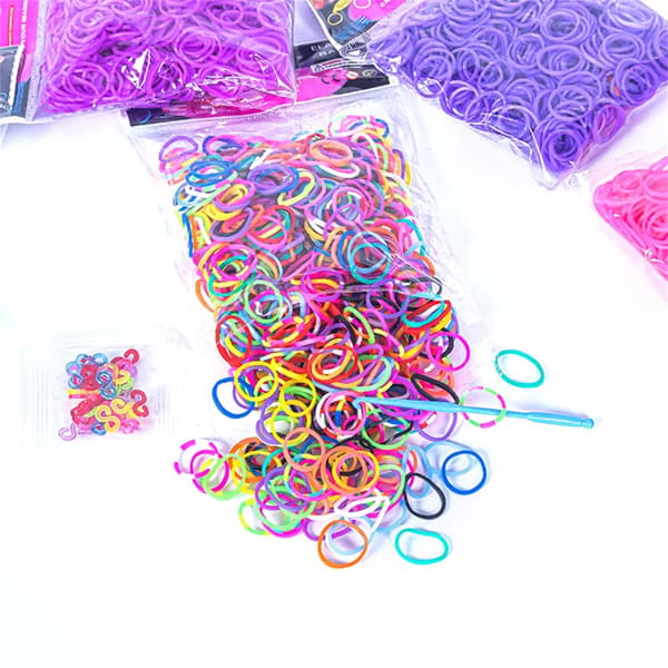 Loom gummibånd - Armbåndsloom sæt - 600 stk - Elastiske - Silikone - Til børn DIY smykker - Sort