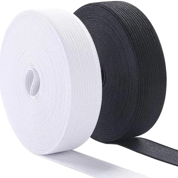 Elastikbånd - Syelastik - 6 cm Bredt - 5 m Langt - Nylon - Høj Elasticitet - Til Linning - Sort