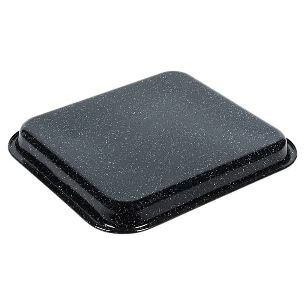Emaljeret bageplade - Bageform - 42,5 x 37 cm - Sort
