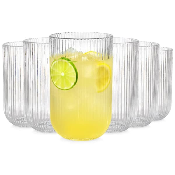 Drikkeglas - Sæt med 6 - 400 ml - Glas