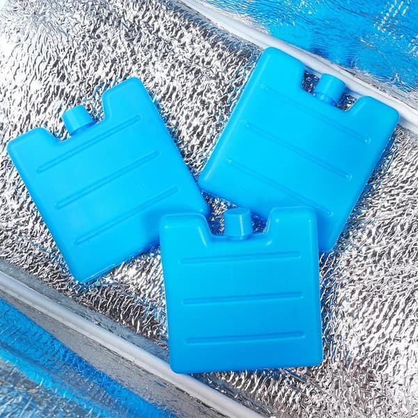 Køleelementer - Kølepatroner til køletaske - 3 stk. - 100 ml - Plast - Blå