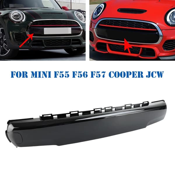 Frontnummerpladedæksel - Stylingtilbehør - Højglanssort - Kromstyling - C258-B002 - 51117337791
