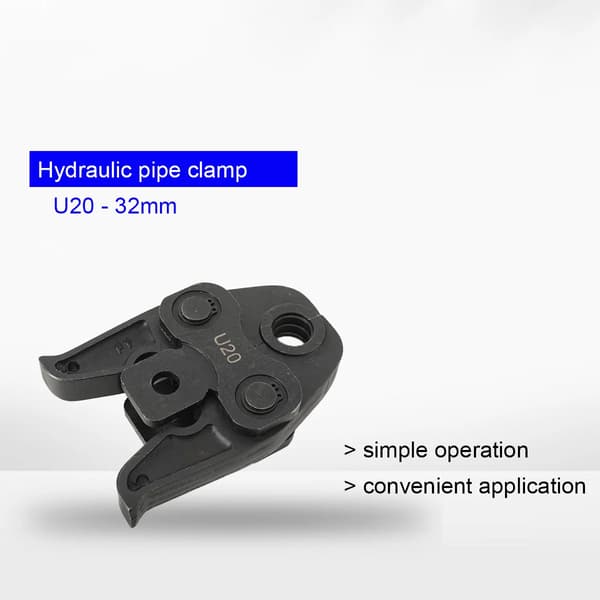 Hydraulisk rörpress - Press tång U20-32 mm - Kompositrör pressbackar - Manuell rörmontering