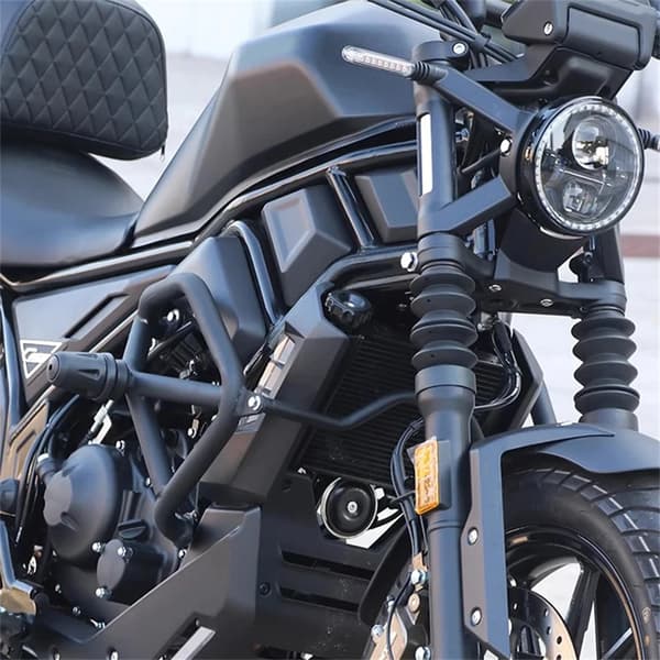 Motorcykel störtbåge - Set - Aluminiumlegering - Vältskydd - Svart