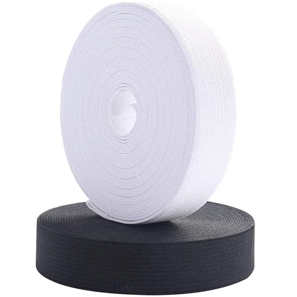 Elastikbånd - Syelastik - 6 cm Bredt - 5 m Langt - Nylon - Høj Elasticitet - Til Linning - Sort