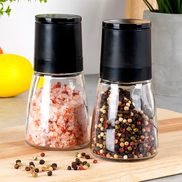 Peber- og saltkværne - Glas - 2-pak