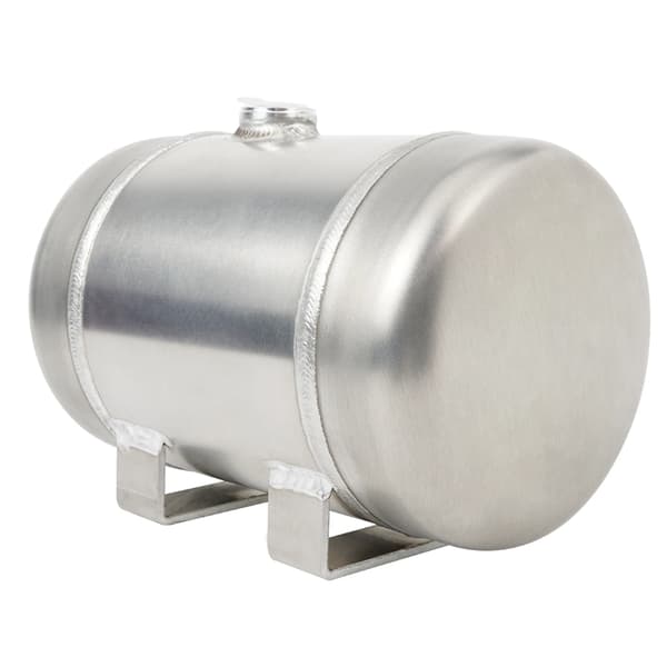 Luftkompressor - 1/2 NPS Lufttankkompressor - 4 l Tank - 150 PSI - Högt Luftflöde - Flygplansaluminium - Robust - Silver