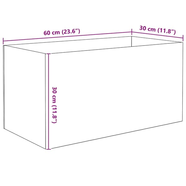 Akvarium - Akvarium med förvaring - 60 x 30 x 30 cm - Rektangulär - Transparent