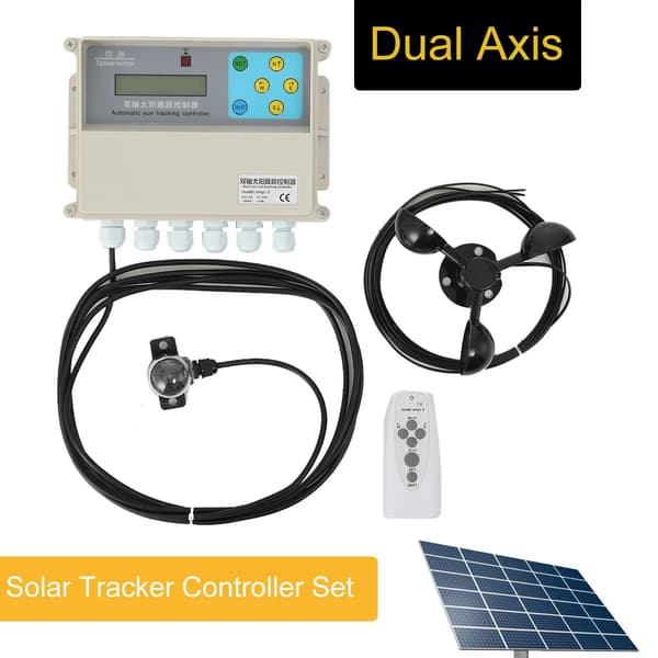Solfølger - Dual axis solar tracker controller - Automatisk solsporingsstyring - Kontrolsystem til solpaneler
