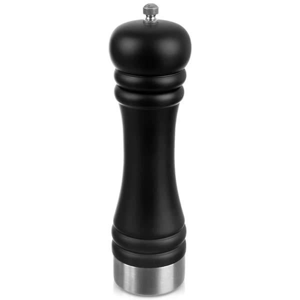 Peber- og saltkværn - Træ - 21,5 cm - Sort