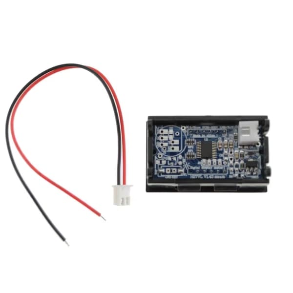 LED-panelvoltmeter - Digital voltmåler - DC 3,5–30 V - LED-display