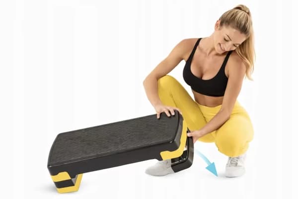 Aerobic-stepbræt - Stepper - Højdejusterbar - 2 niveauer