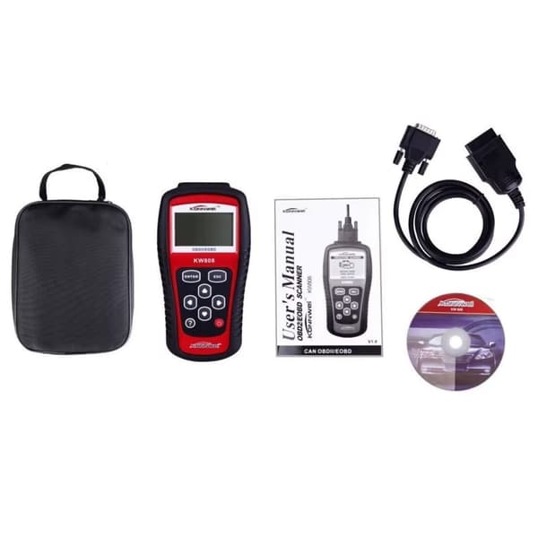 OBD2/EOBD Diagnosetester - KW808 - Fejlkodelæser til Bil
