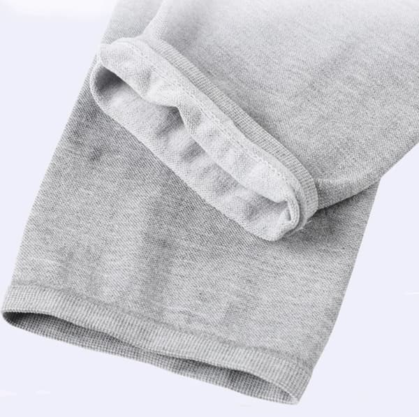 Knæstøtte - Kort Kompressionsstøtte - Elastisk - Polyester - One Size - Unisex - Grå