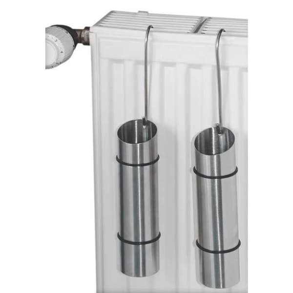 Luftfugter til stålradiator - 300 ml - 2 stk. - Rustfrit stål - Sort