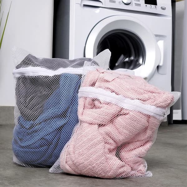 Vaskenet - Vaskeposer - 2 stk. - Polyester - Hvid