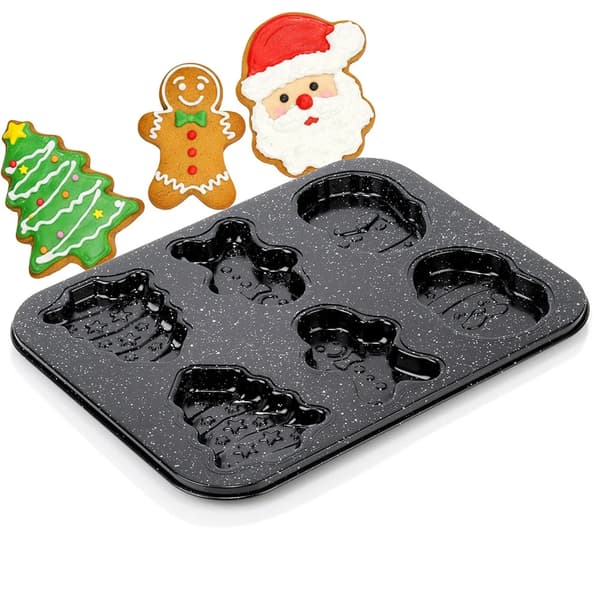 Granitbageform - Metalform - 35 x 26,5 x 2 cm - Sort