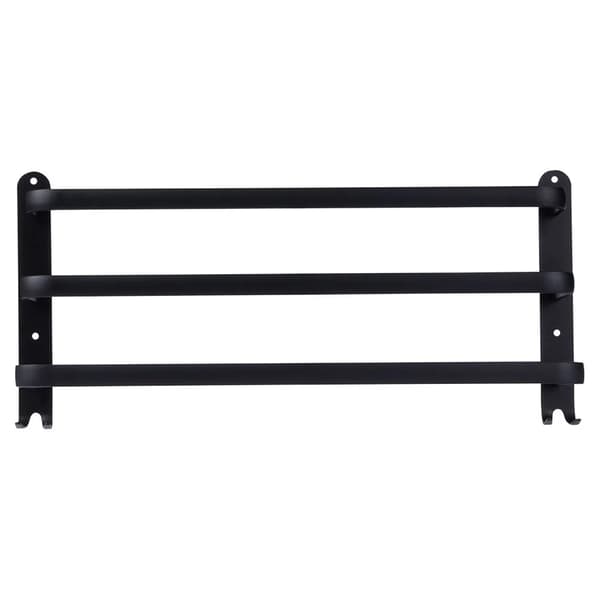 Håndklædeholder - Aluminium - 50 cm - Sort